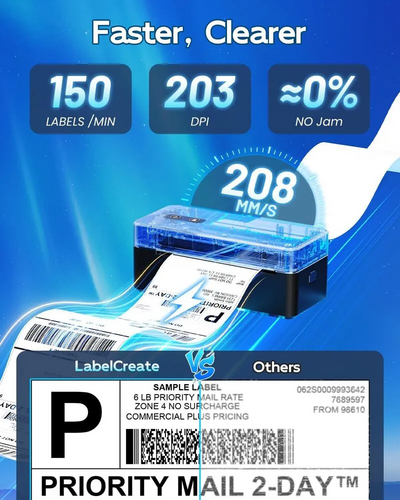 LabelCreate 2410BT Bluetooth Shipping Label Maker Image