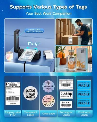 LabelCreate 2410BT Bluetooth Shipping Label Maker Image