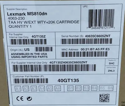 Lexmark Ms810dn Image