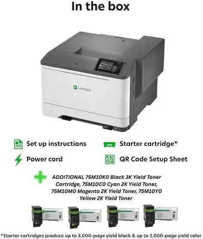 Lexmark 50M0020-75M10K0-75M10C0-75M10M0-75M10Y0 Image