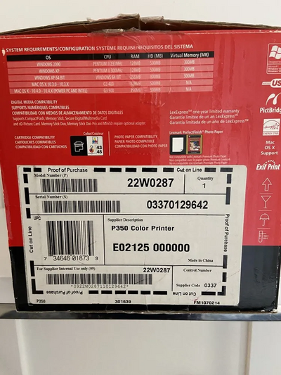 Lexmark P350 Image