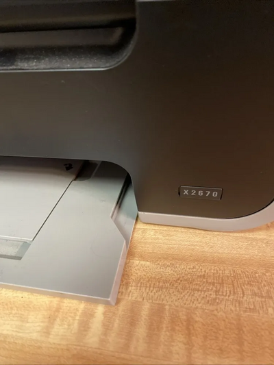 Lexmark Printer x2670 all in one inkjet gray black with cords Image