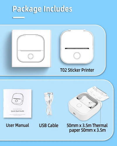 Memoqueen T02 portable sticker photo printer Image