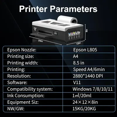 MZK L805 A4 roll printer+oven Image