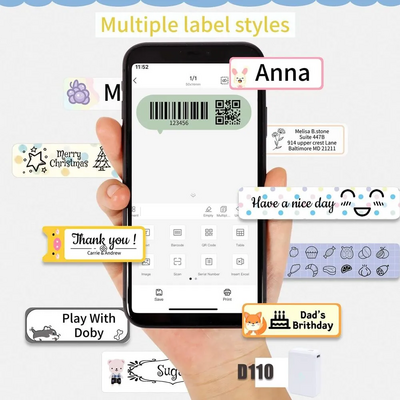 Niimbot lable master D11，D110，B1 Label Maker Image