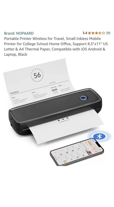 NOPAARD Bluetooth Thermal Compact Printer Image
