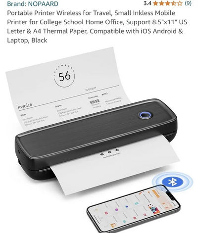 NOPAARD Bluetooth Thermal Compact Printer Image