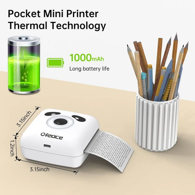 Ofeace Mini Sticker Printer Maker Machine Image