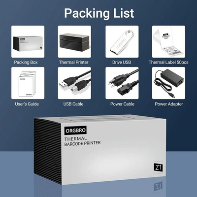 ORGBRO Z1 Thermal Shipping Label Printer Image