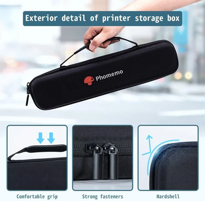 Phomemo Long hard shell bag-BK Image