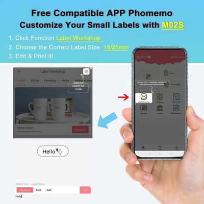 Phomemo M02s white photo printer Image