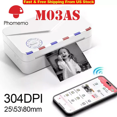 Phomemo M03as 304dpi 3inch bt wireless printer Image