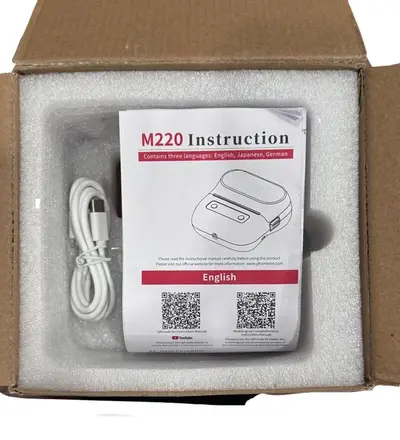 Phomemo Black Printer+1 Roll Sticker Image