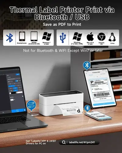 Phomemo Bluetooth Thermal Label Printer - 241bt Image