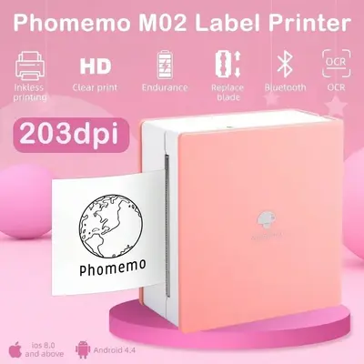 Phomemo M02 pink photo printer Image