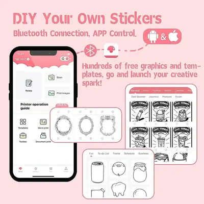 Phomemo M02 pink photo printer Image
