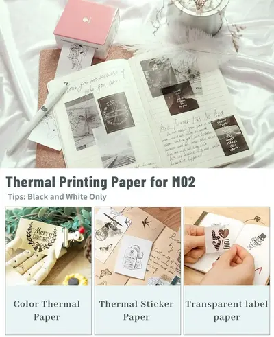 Phomemo M02 pink photo printer Image