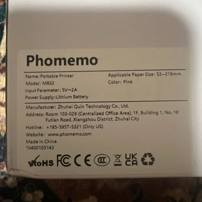 Phomemo M832 Image