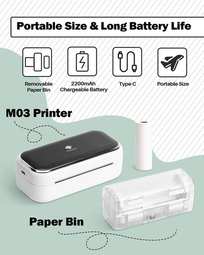 Phomemo M03 white printer Image