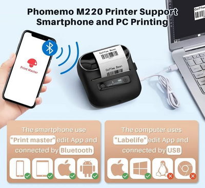 Phomemo M220 black label maker Image