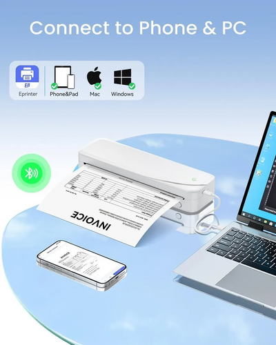 Portable Thermal Label Printer Inkless printer PR20-WH Image