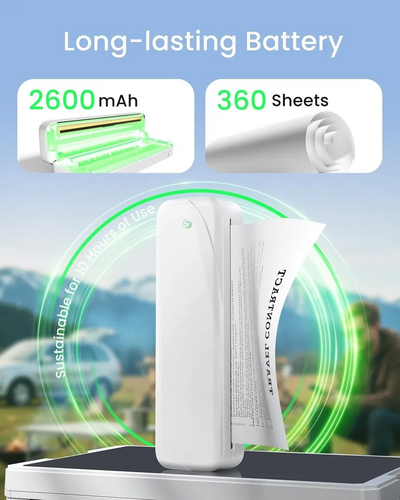 Portable Thermal Label Printer Inkless printer PR20-WH Image