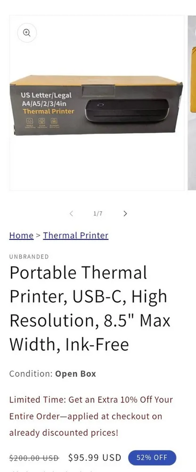 THERMAL PRINTER A80 Image