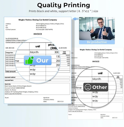 Unknown Brand M08F-Letter Portable Printer With Case Image
