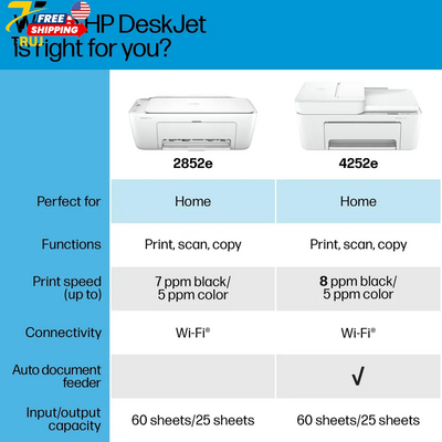 Unknown Brand DeskJet 2852e Wireless All-in-One Color Inkjet Printer Image