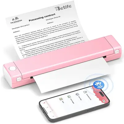 Unknown Brand M08F Wireless Printer With Case-Pk Image