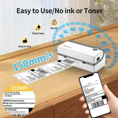 Unknown Brand Thermal Label Printer Bluetooth Image