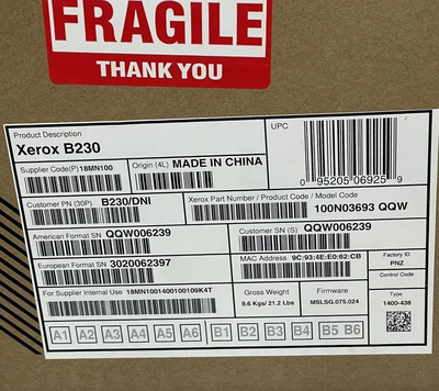 Xerox B230 Printer Image