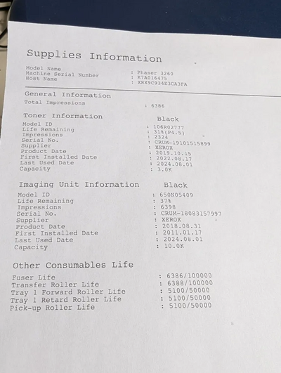 Xerox Phaser 3260 Image