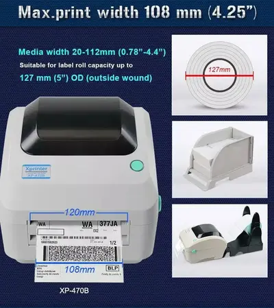 XPRINTER Nitaar direct thermal printer Image