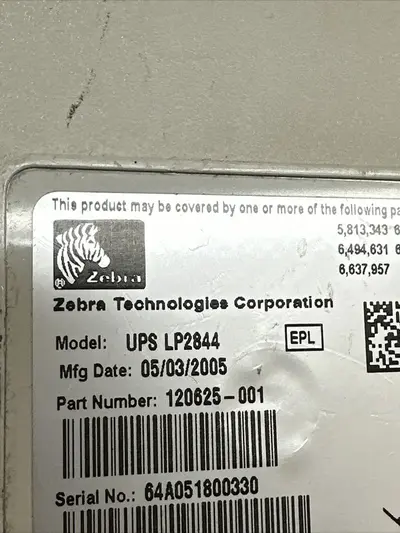 Zebra Eltron UPS LP2844PSAT Image