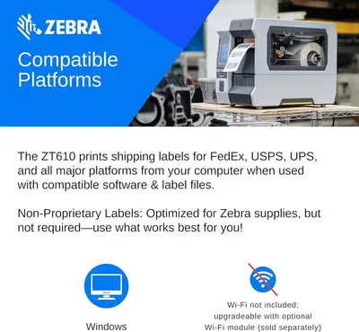 Zebra Technologies ZT62063-T010100Z Image