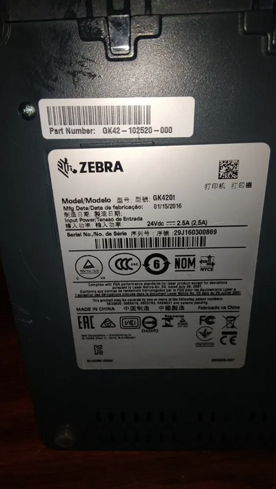 Zebra Gx420t Image