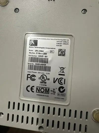 Zebra UPS LP2844 Image