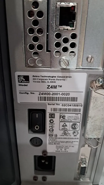 Zebra Z4M Plus DT Image