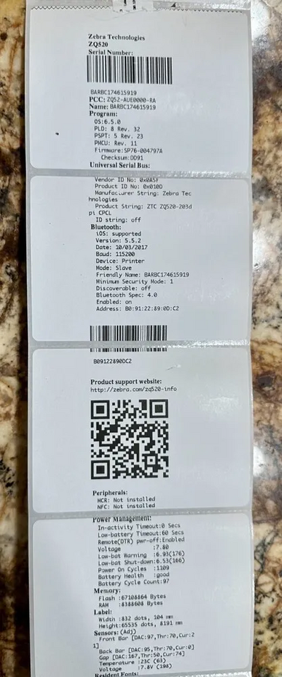 Zebra Zq520 Image