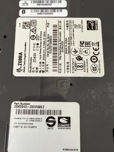 Zebra Zd620 Image