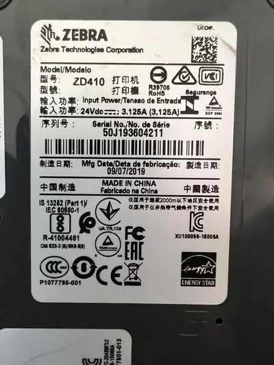 Zebra Zd410 Image