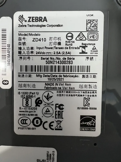 Zebra ZD410 Image