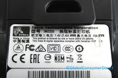 Zebra IMZ320 Image