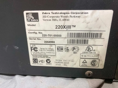 Zebra 220XiIII Plus Image