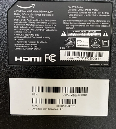 Amazon HD40N200A Image