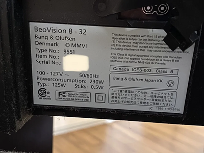 Bang & Olufsen Beo vision Image