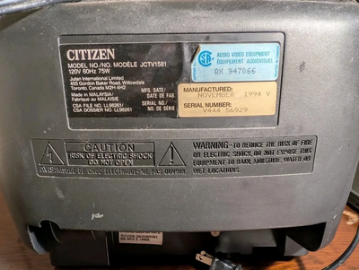 Citizen Jctv1581 Image