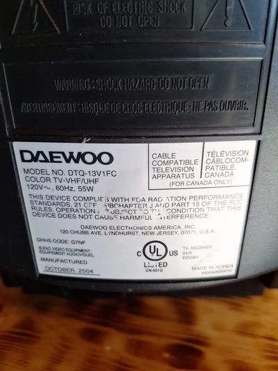 Daewoo D dtq-13v1fc Image