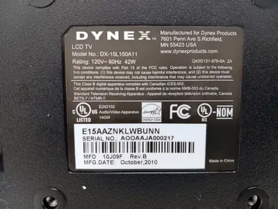 Dynex Dx-15l150a11 Image